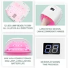 Rechargeable Nail Drying Lamp 86W Wireless Gel Polish Drying Machine Red Light Manicure with Handle Cordless Nail UV LED Lamp 6