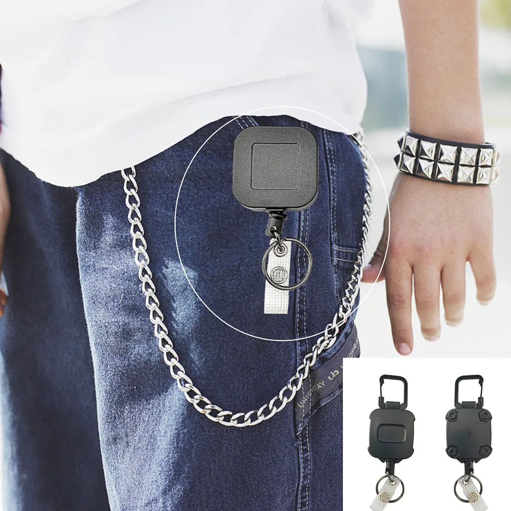

Retractable Badge Reel Clip ABS Nurses Students Doctors Name Badge Holder Keychain OfficE School Accessories 13.9*4.2cm