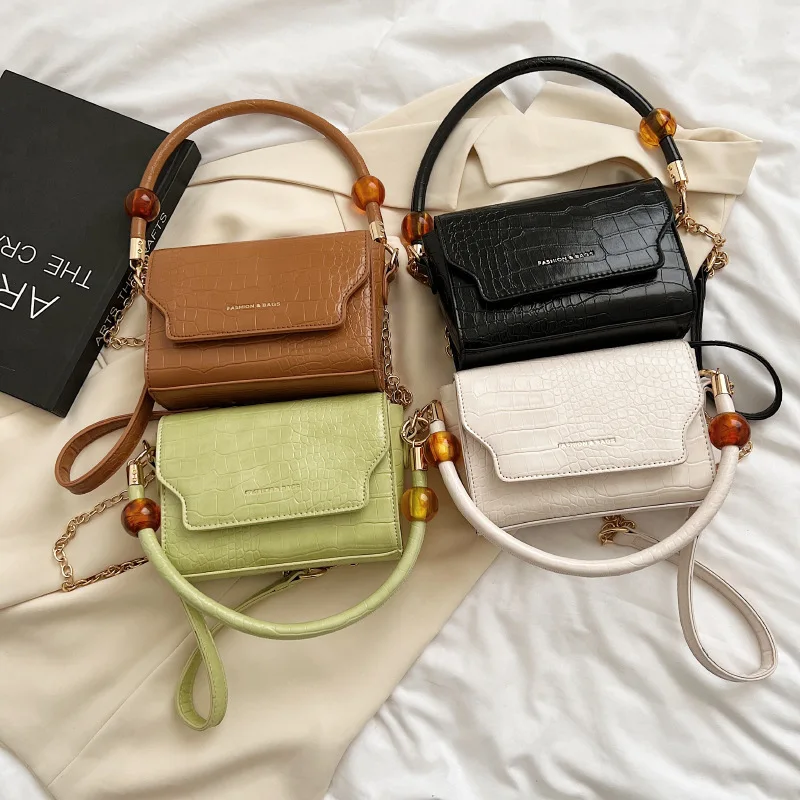 Textured Mini Bag 2023 Spring New Trendy Single Shoulder Women's Bag - Versatile Crossbody INS Hot-selling Small Square Bag