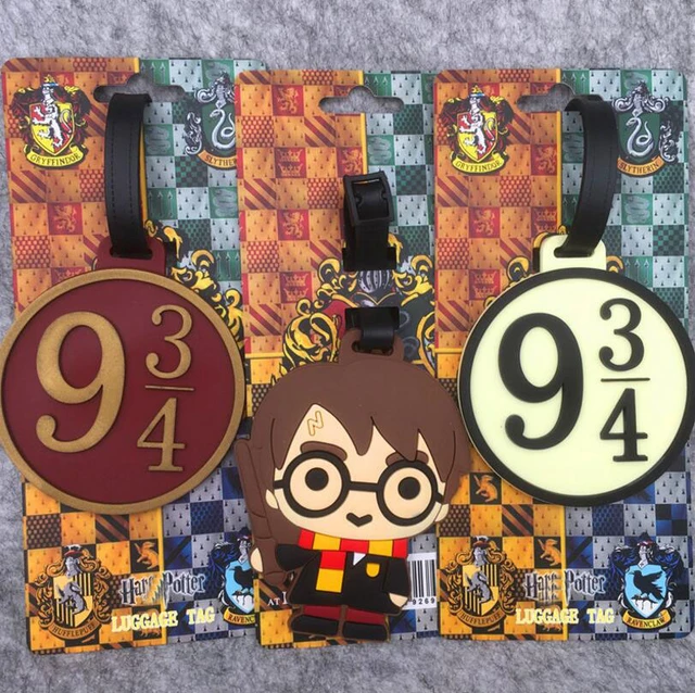 Harrie Potter Luggage Tag Gryffindorr Slytherinn Badge Hermione Ron Malfoy  Badge Luggage Tags Keychain PVC Suitcase Card Pendant - AliExpress