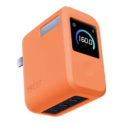 Silicone Protective Case for Compact Charger Block (Orange)