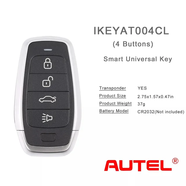 1ชิ้น autel AT004CL สากลสมาร์ทคีย์ระยะไกล4ปุ่ม autel สมาร์ทคีย์สำหรับ autel สมาร์ทคีย์สำหรับ KM100 IM508 IM608 3
