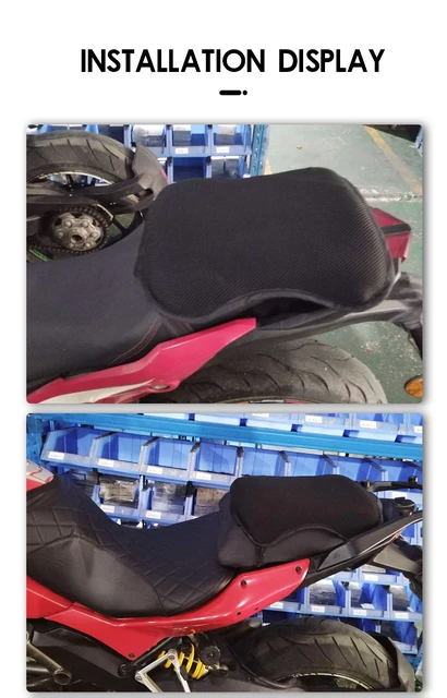 Motorcycle Seat Cushion For BMW R1250RT/RS - Gel Memory Foam, Ventilated & Anti-Slip, Long Ride Comfort