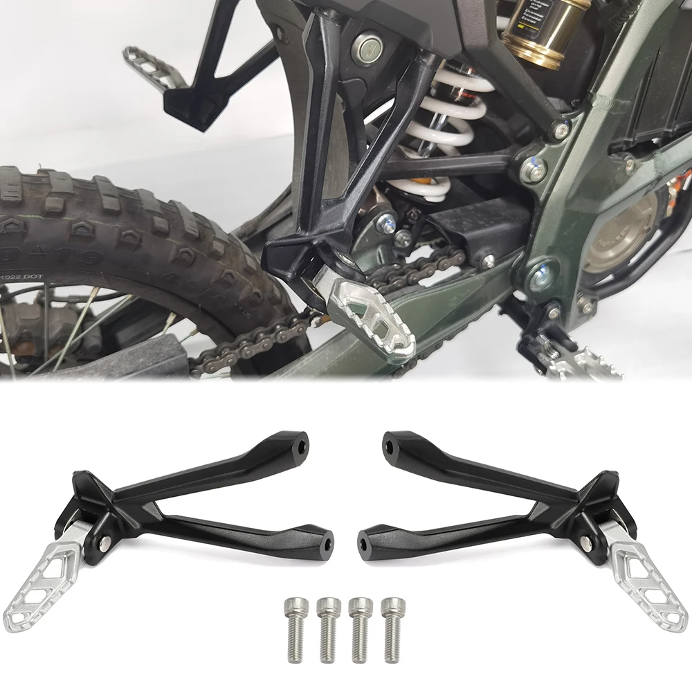 For Surron Ultra Bee Passenger Rear Foot Peg Extensions Extended Footpegs Pedal Motocross Bike Dirt Bike Off-Road Accessories