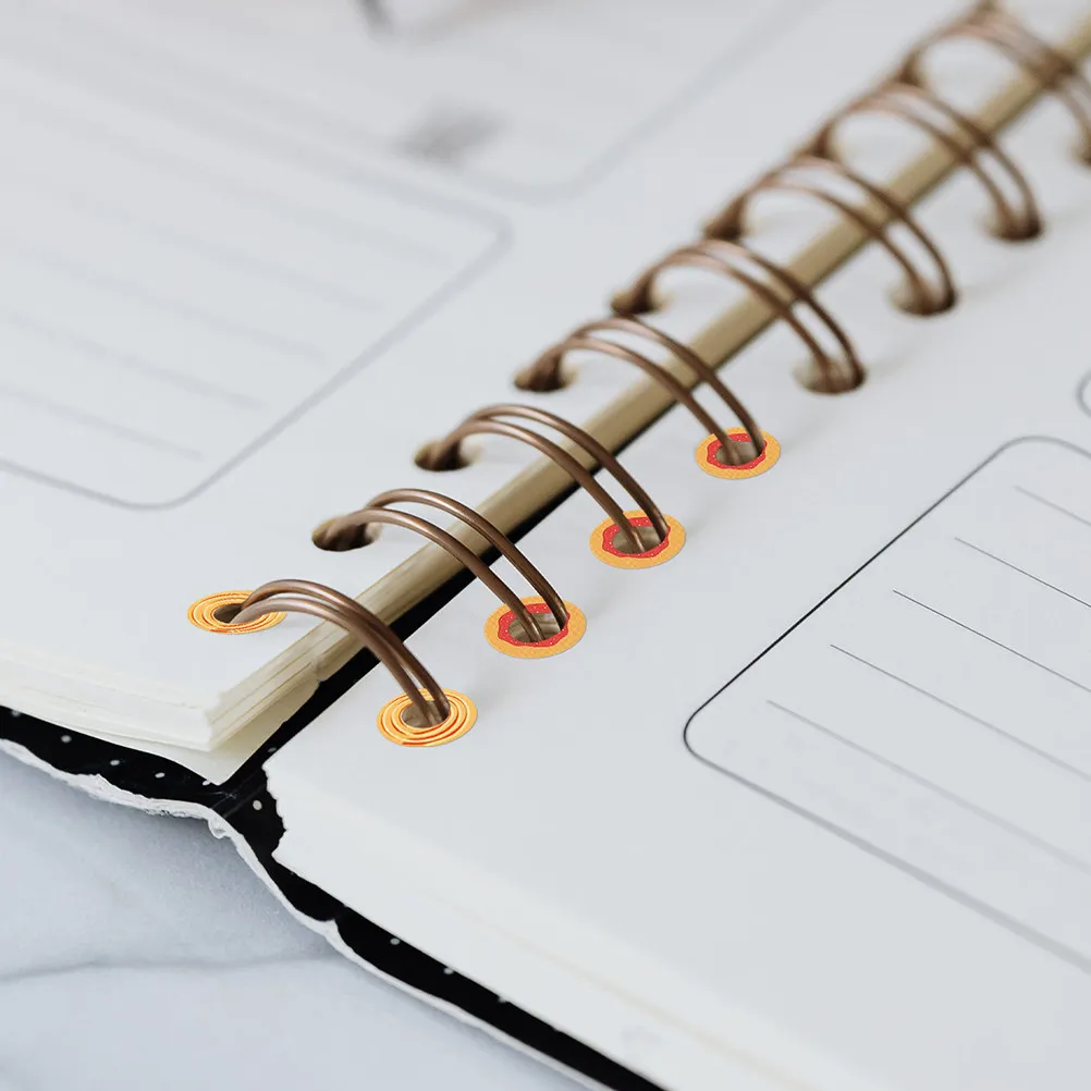 20Pcs 바인더 구멍 보강 스티커 쉽게 적용할 수 있는 종이 구멍 수리 라벨 스크랩북 노트북 루스 리프 페이지 홈