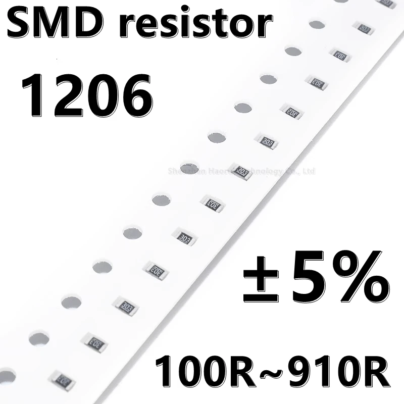 

(100 шт.) 1206 5% SMD резистор 10 12 13 15R 16R 18 22R 24 27R 30R Ω 33R 36R 39R 43R 47R 51R 56R 62R 68R 75R 82R 91R 100R