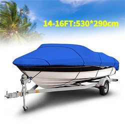 Housse de Protection universelle pour bateau de Ski de pêche, bleu, pour coque en V de 11 à 22 pouces, imperméable, Protection solaire UV, 1 pièce 