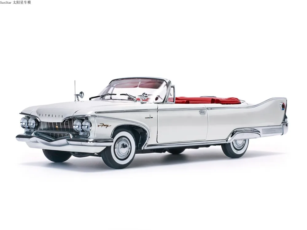 SunStar 1:18 For Plymouth Fury Hard Top 1960 Classic Cars Alloy