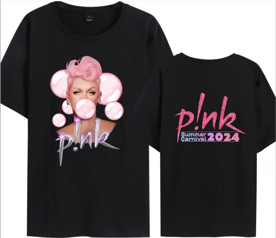 

Cotton 100% P!nk Pink Singer Summer Carnival 2024 Tour T-shirt Fan Lovers Shirt Music Tour Shirt Trustfall Album Concert Tops