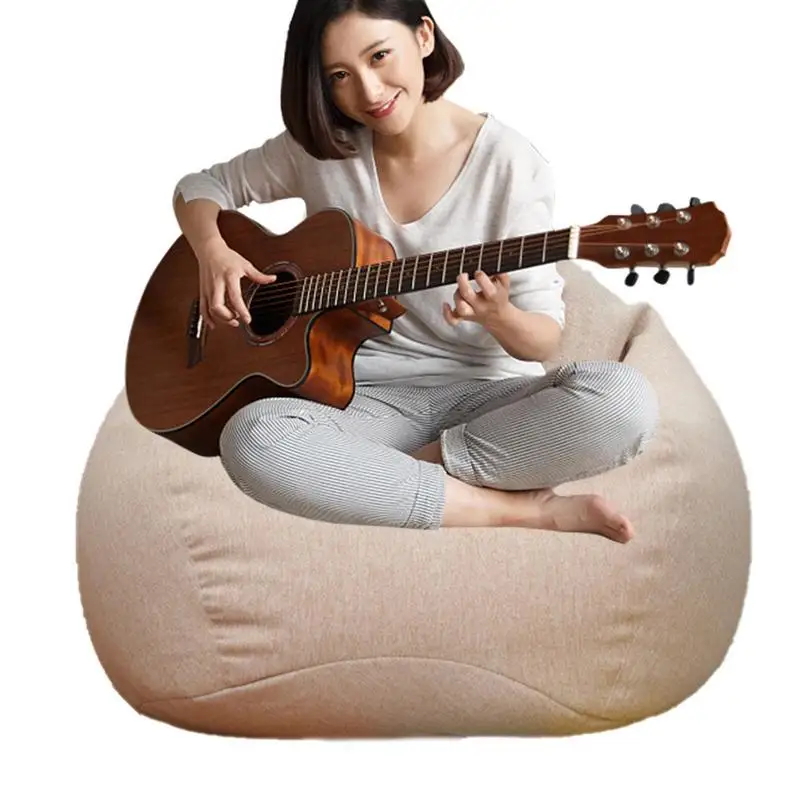 Lazy Sofas Cover Soft Bean bag Covers for Kids Adults Bean Bag Chair Couch Cover for Lazy People Storage Bag Home Accessories