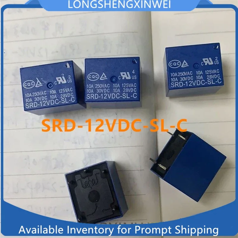 1 шт. Новое реле мощности SRD-12VDC-SL-C 12 В 5 футов 10A T73 ВКЛ и ВЫКЛ