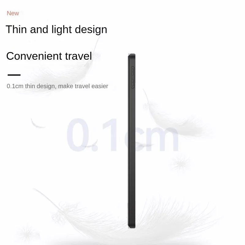 Compact Magnetic Folding Stand PU Silicone Tablet Case - Premium Soft Back Cover