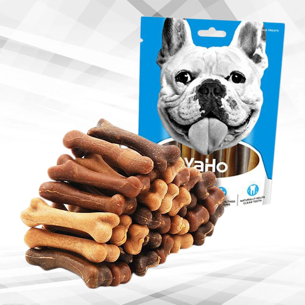 

30PCS Funny Teeth Grinding Stick Toys Bite Resistant Toys Creative Bone Shaped Pet Molar Toys (Mixed Style)
