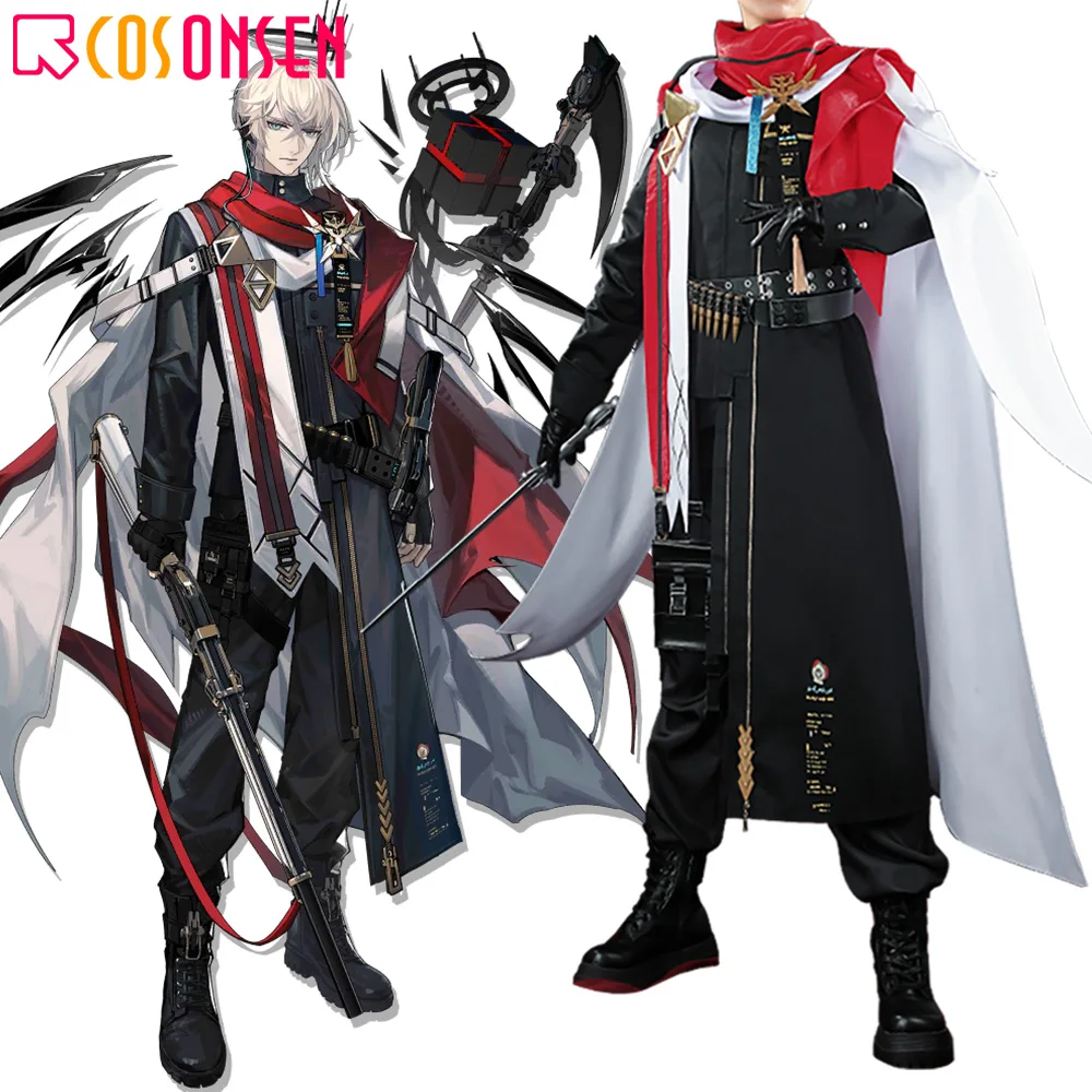 Arknights Executor the Ex Foedere 페데리코 지알로 코스프레 코스튬, 할로윈 파티 역할극 의상, 게임 슈트