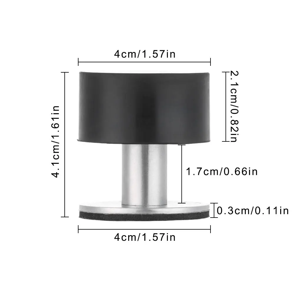 Rubber Door Stopper Self Adhesive Wall Floor Protector Heavy Duty Door Handle Stop Non Punch Mute Doorstop Home Hardware door stopper