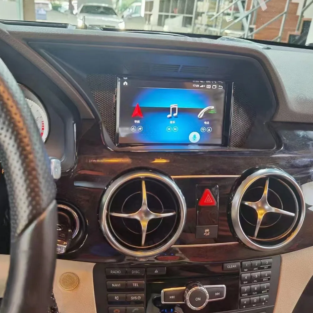 Leitor Multimédia Rádio Automóvel, Carplay, Unidade de Cabeça, Navegação GPS, 4G, Android 11.0, Mercedes Benz GLK X204, GLK300, GLK350, 2009-2015