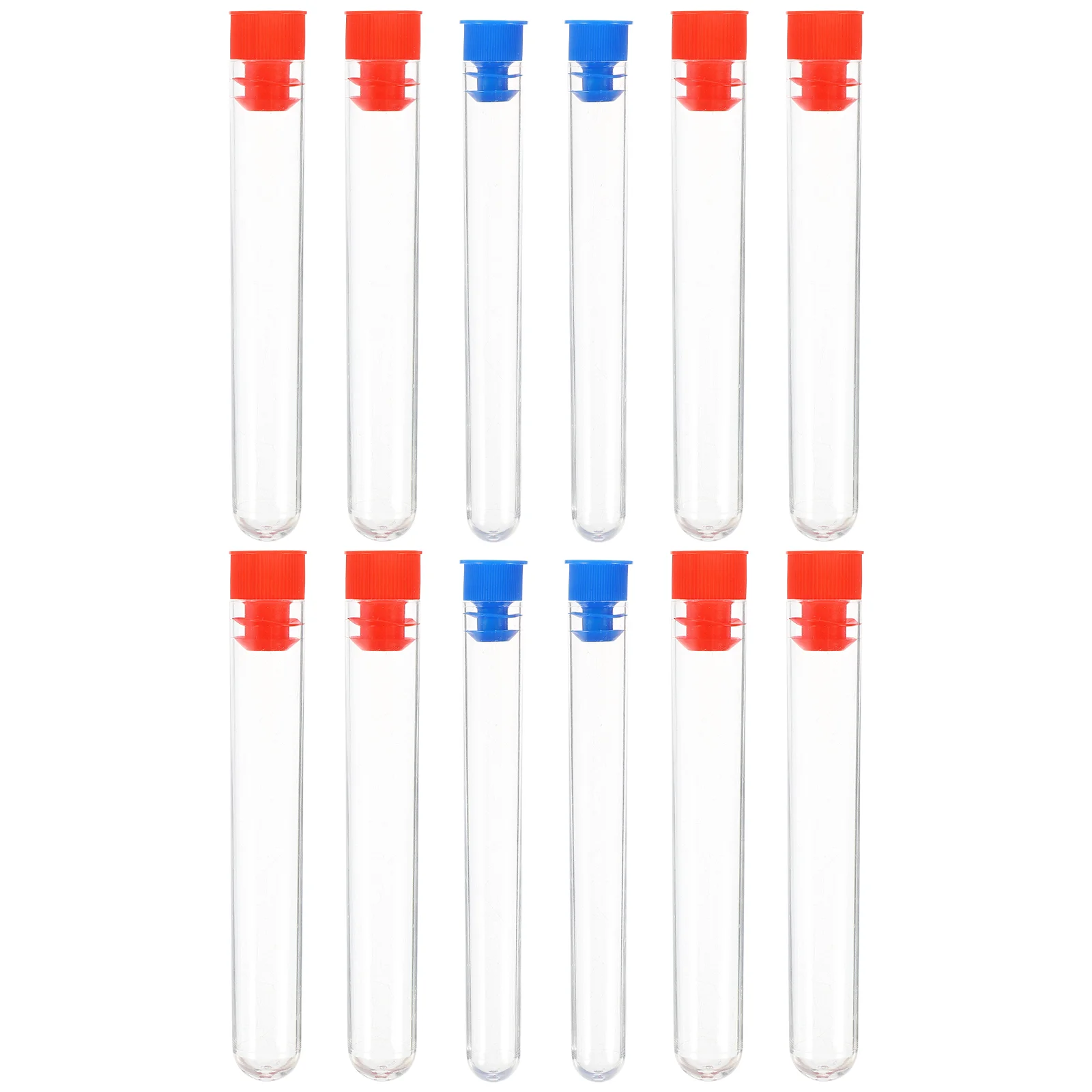 

12 Pcs Test Tube Shot Plastic Propagation Bubble Storage Tubes Clear Container Small Vials