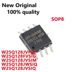 High - Performance 5 - Pack Flash Memory Chips - In Stock (W25Q128JVSIQ SOP8)