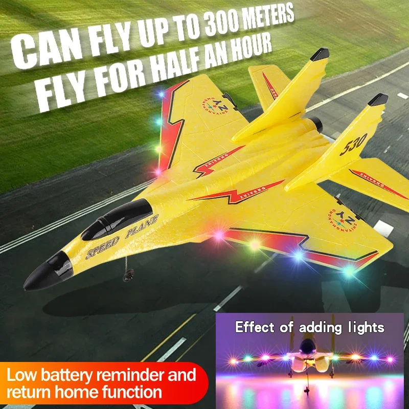MIG-530 RC Airplane 2.4G Wireless Airplane Remote Control Fighter Glider EPP Foam Drone Anti-drop Plane for Adults Children Toys 2