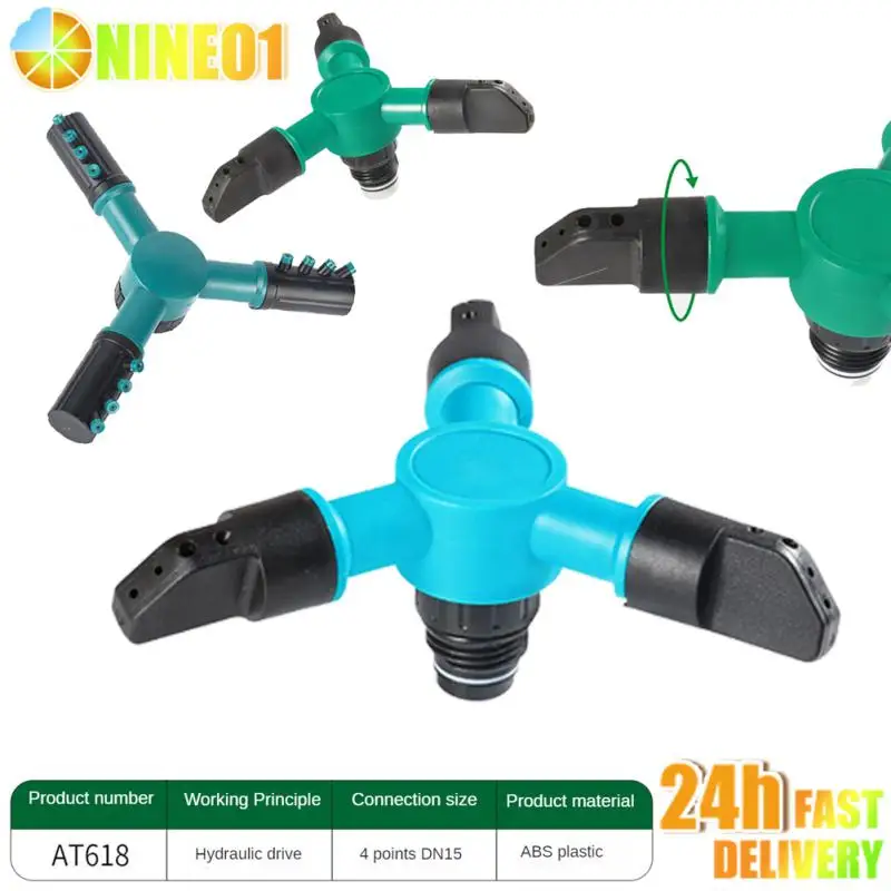 Rotating Water Sprinklers Automatic System 360 Degree Garden Lawn Quick