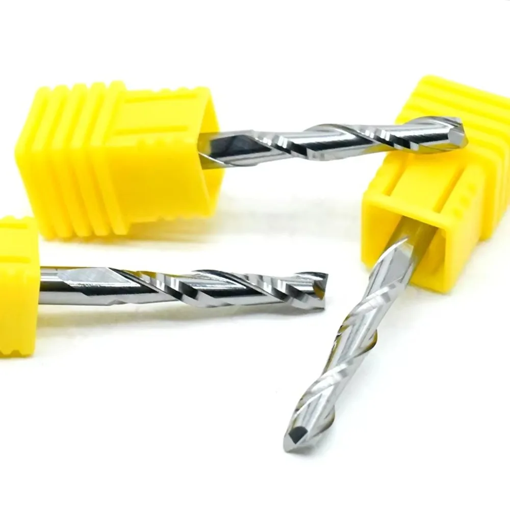 2 Flute Wood End Mill 1/8"(3.175mm) Shank Up Cut Carbide Spiral Cutters HRC45 2.0-3.175mm CNC Router Bit Multi-layer Board