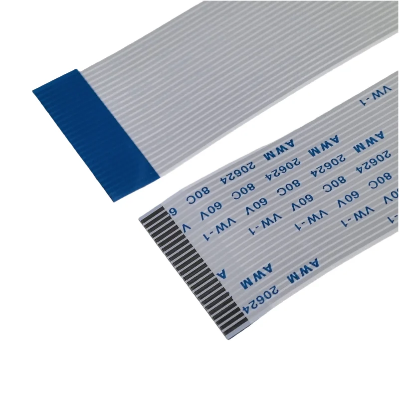 10 PZ Cavo flessibile piatto FFC FPC AWM 20624 80C 60 V VW-1 FFC-0.5MM 1.0MM 24 26 30 32 34 40 Pin Lunghezza 6-40 CM-Lunghezza 40CM-Passo 1.0mm-34P-Direzione in avanti
