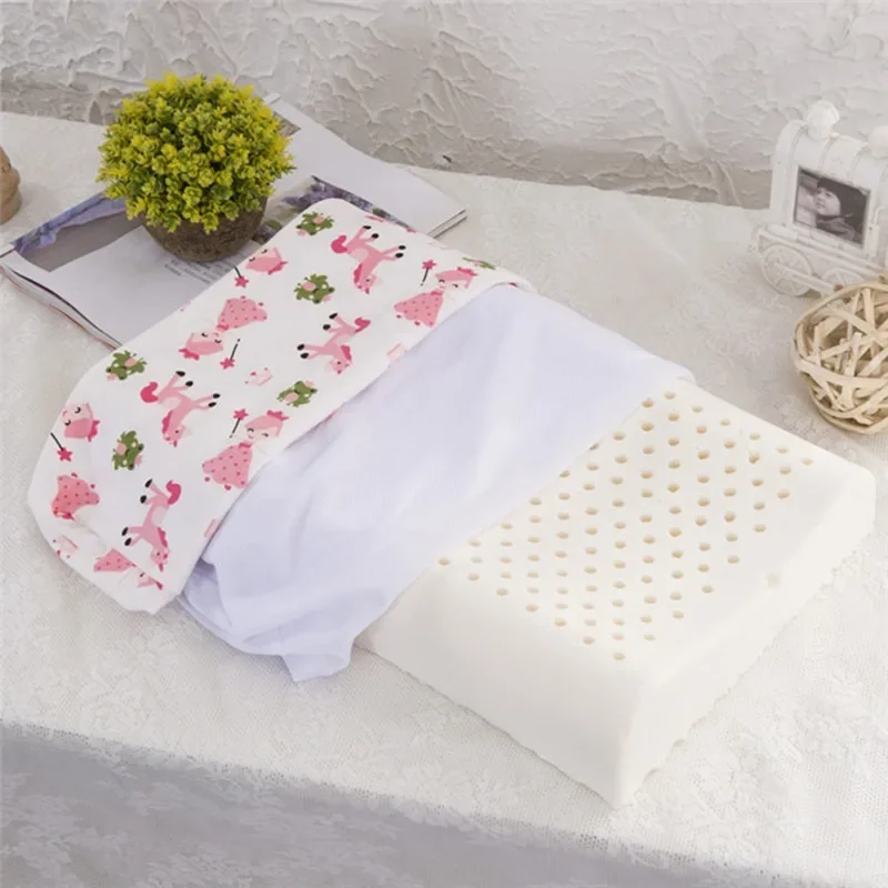 Baby Natural Latex Pillow Kids Orthopedic Contour Pillow Cervical Neck Protect 3
