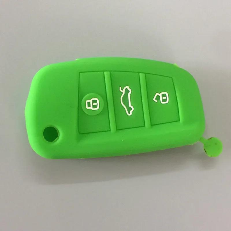 Silicone car case Holder Key Cover for Chery Tiggo 2 Tiggo 3X 3 5 Fulwin 2 Eastar 3 Button Key Case Keychain Accessories key case key case cover car key shell