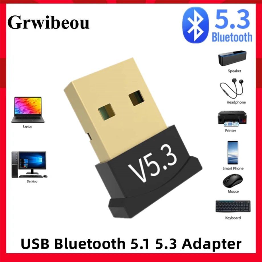 USB Bluetooth 5.1 Adapter Receiver Transmitter Bluetooth Audio 5.3 Dongle Wireless USB Adapter for Computer PC Laptop bluetooth adapter,bluetooth audio receiver,bluetooth transceiver adapter,audio adapter,bluetooth aux adaptor