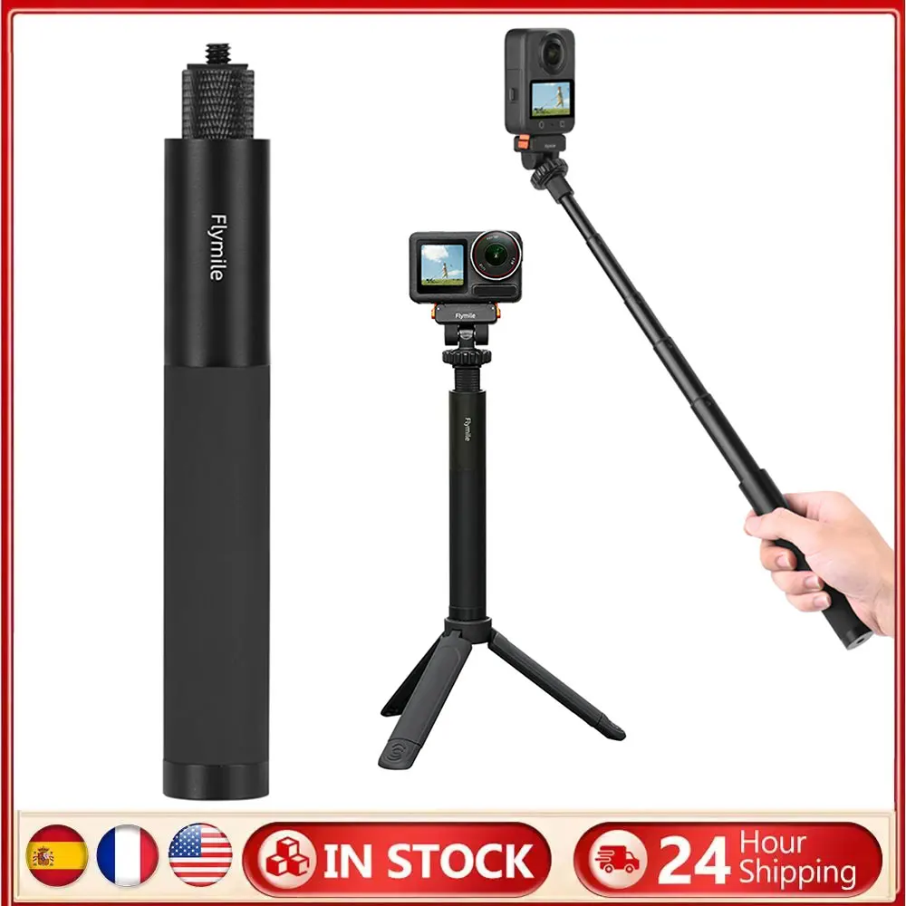Perche selfie pour caméra d'action insta360 go ultra x5 pocket 3_voghion.com