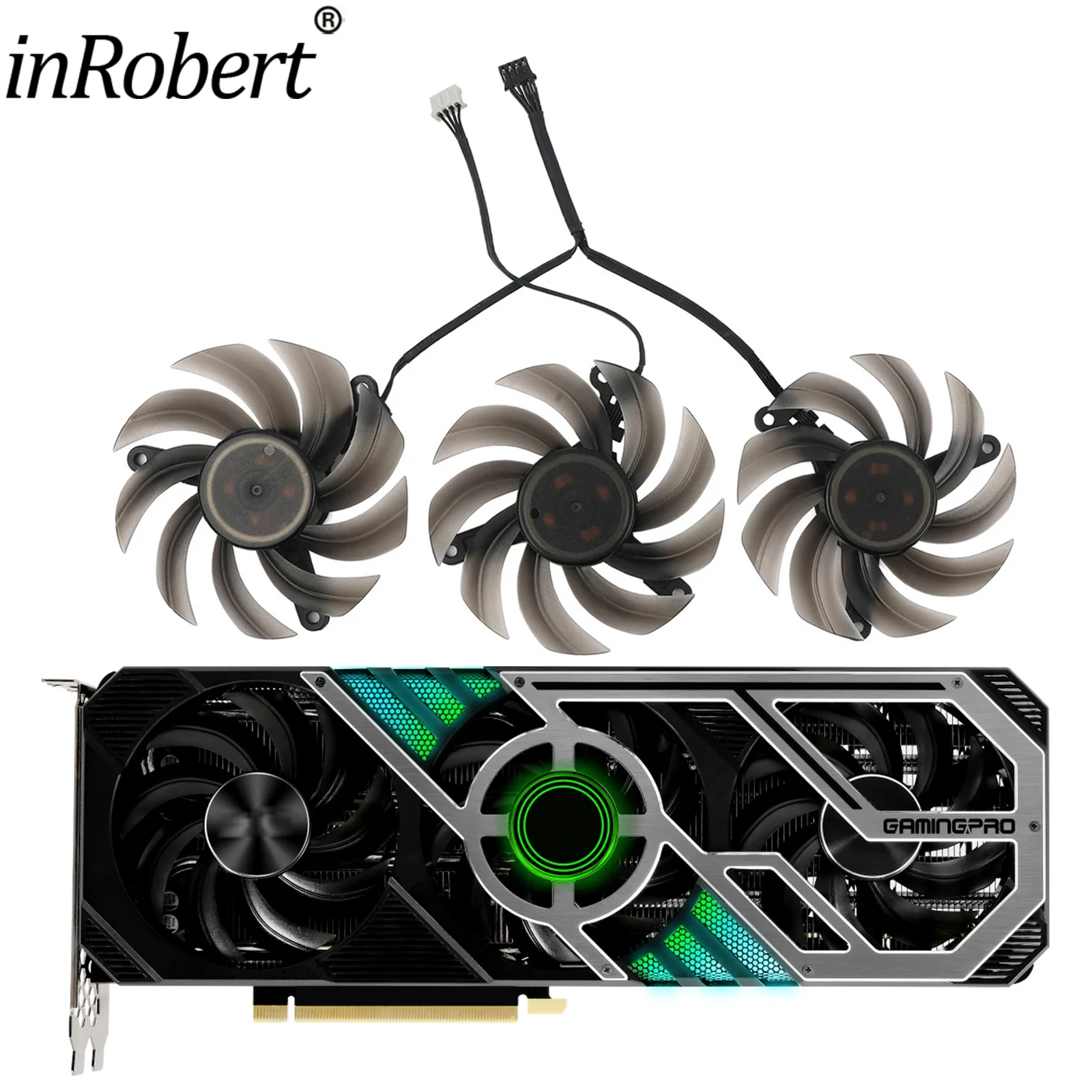 Substituição da Ventoinha para Palit Geforce Rtx 3060 ti 3070 3070ti 3080 3080ti Gamingpro oc Placa Gráfica Cooler 82 mm Novo