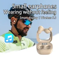 SK Small Headphones Wireless Bluetooth Headset Sport Sleeping Invisible Comfortable To Wear Bass Earbuds Earphone For All Phones 4