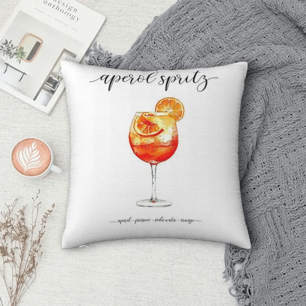 Ricette Cocktail Aperol Spritz Federa Cuscini In Poliestere Fodera Cuscino Comfort Cuscino Cuscino Divano Cuscini Decorativi Usati