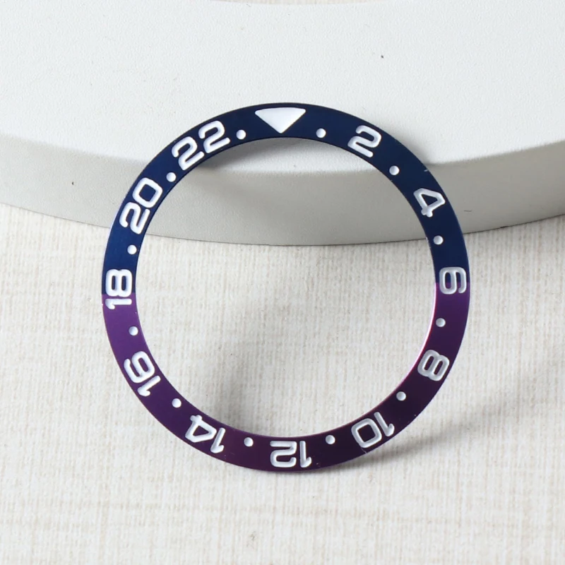 Ceramic Black Grey 38mm Watch Bezel Insert - Modern Design Accessories