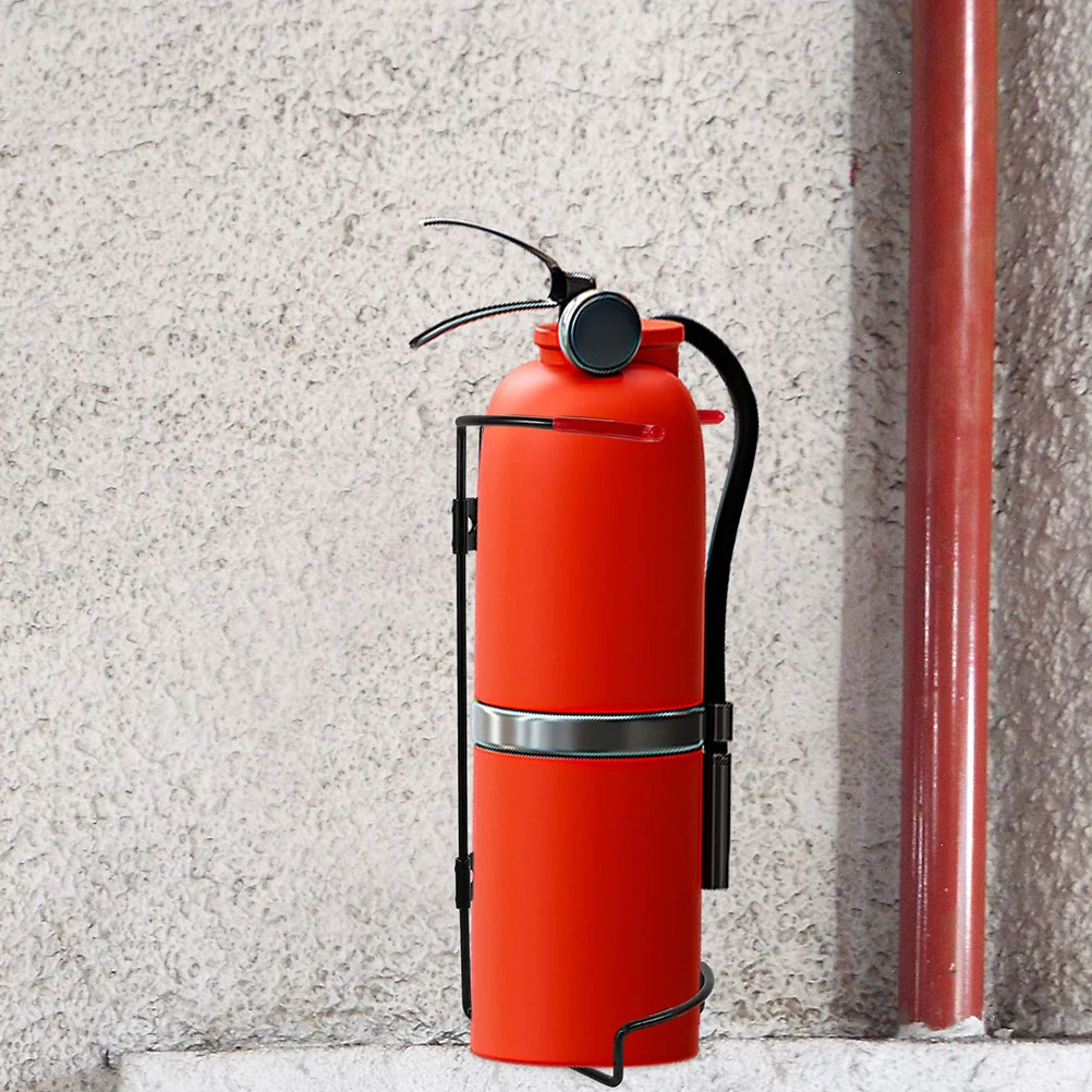 2 Pcs Fire Extinguisher Hanger Wall Hanging Hooks Mounting Rack Bracket Steel Wire