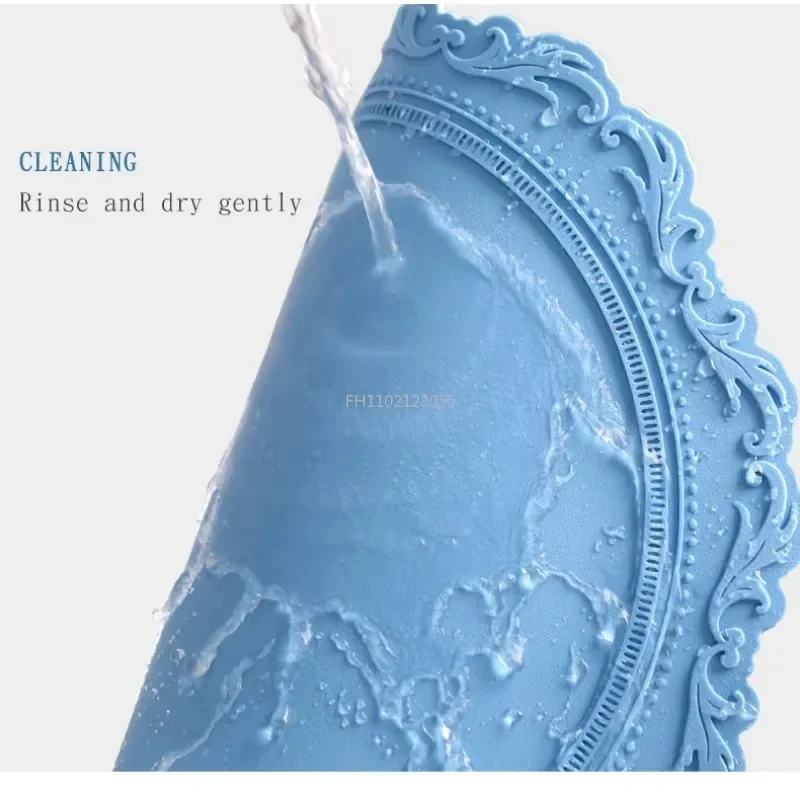 Kitchen Tablemat Oil Resistant Heat Insulation Non-Slip Coaster Bowl Pads Home Washable Cup Mat 34CM Silicone Lace Placemat