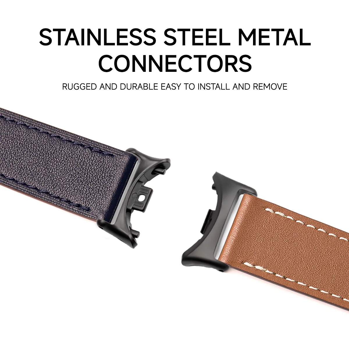 Premium Leather Strap for Mi Band Sports Bracelet - Stylish Replacement Wristband