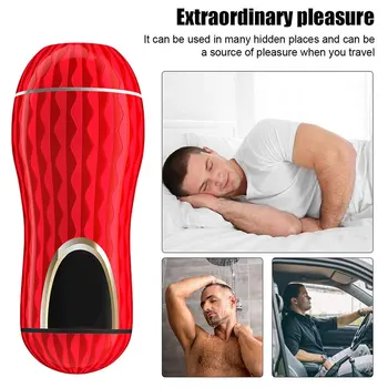 Male Masturbators for Men Vagina Vacuum Pocket Pussy Sex Toy for Adult Sucking Tight Endurance Exercise Masturbation Masturb Cup 3