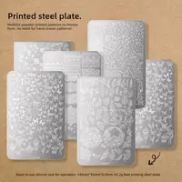 Nail Stamping Plate Plants Tree Geometry Pattern Stamp Template Nail Image Plate Stencil DIY Printing Stainless Steel Nail Tools 2