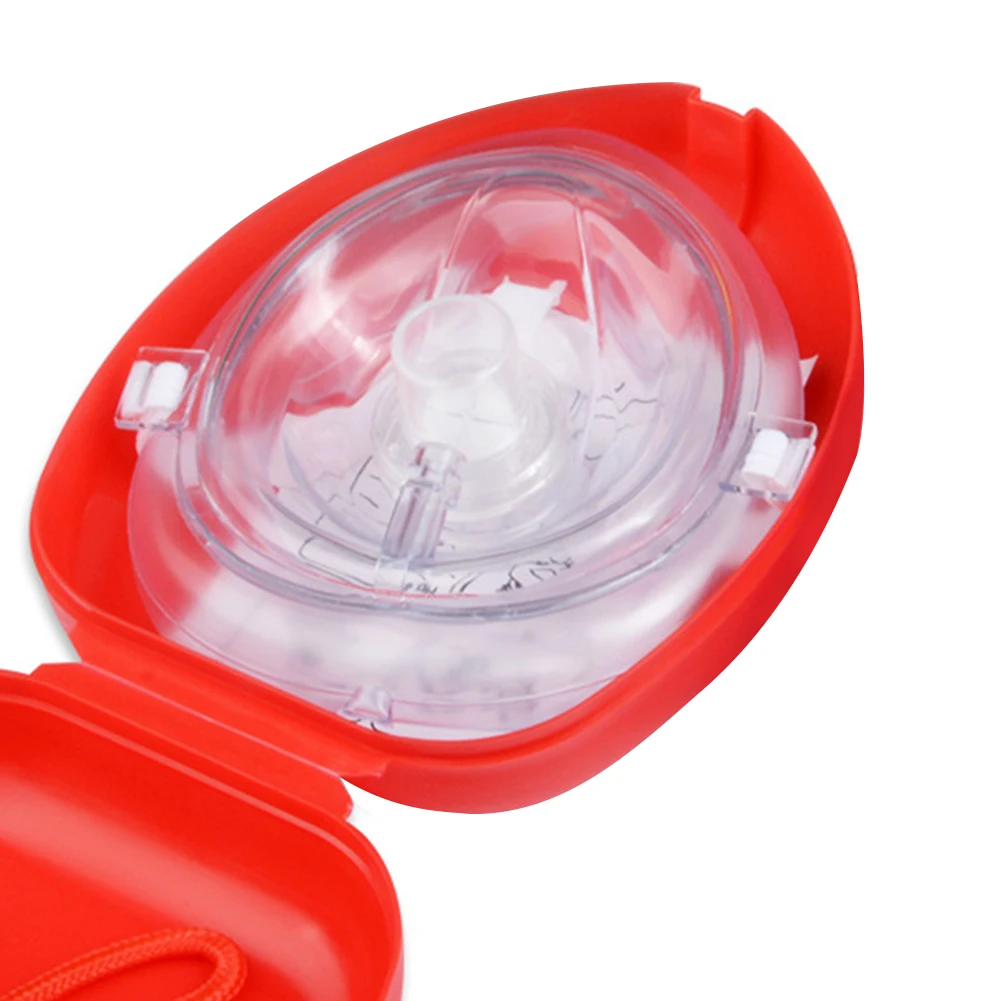 CPR Masks with One-Way Valve Reusable First Aid Mask Mouth to Mouth Rescue First Aid Kit Emergency Rescue Tool