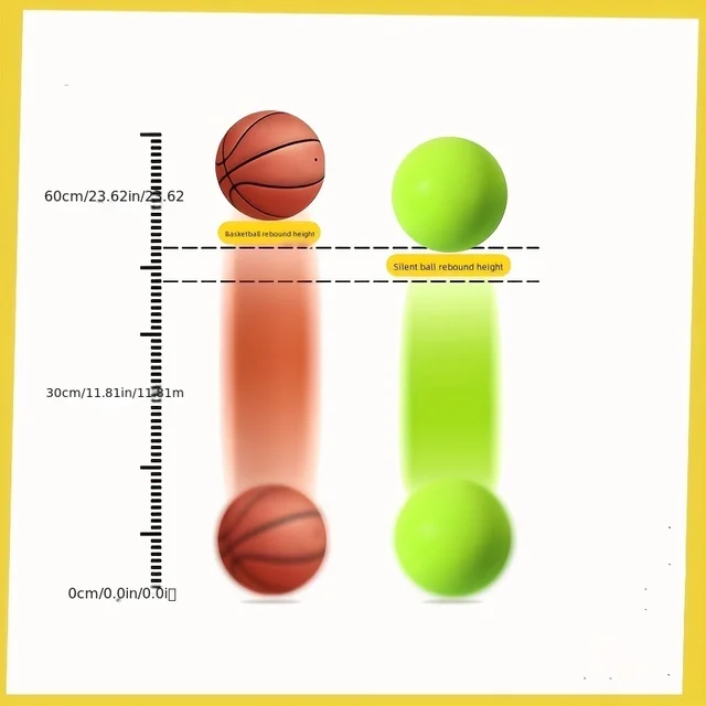 Children Silent Patting Ball Toys High Elasticity Sponge Basketball Sports Kids Toys Indoor Fun Silent Shooting Ball Party Games 5