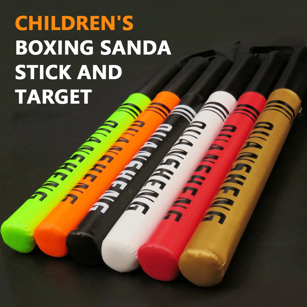 1Pc Boxing Training Stick PU Leather Fighting Speed Target Muay Thai MMA Dodge Reaction Stick Kickboxing Taekwondo Equipment