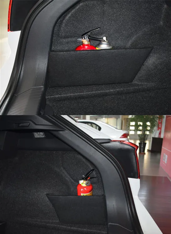 2PCS For vw Volkswagen T-ROC 2018-2022 Car Accessories Flannel Auto Trunk Side Storage Organizer Board Baffle Partitions Plate