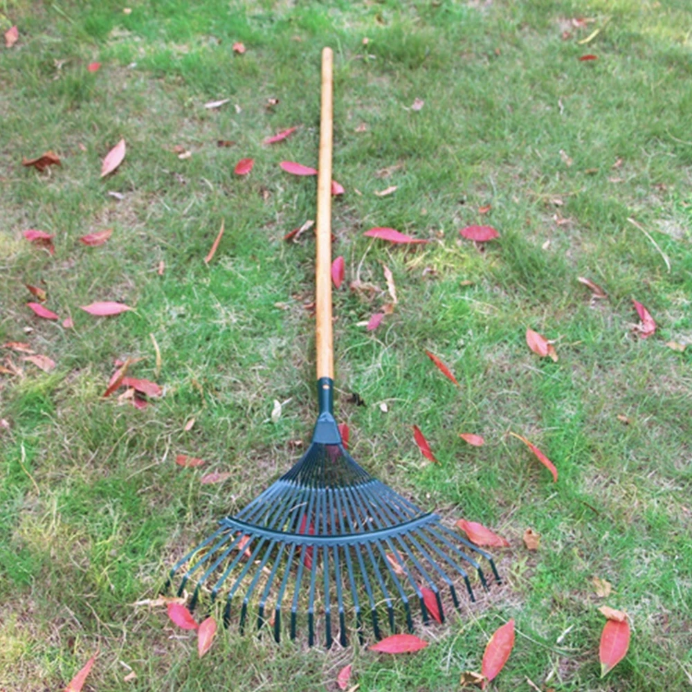 Garden Leaf Rake Hay Deciduous Farming Rake 22-tooth Garden Tool Without Handle Home Ripper Tool farming rake