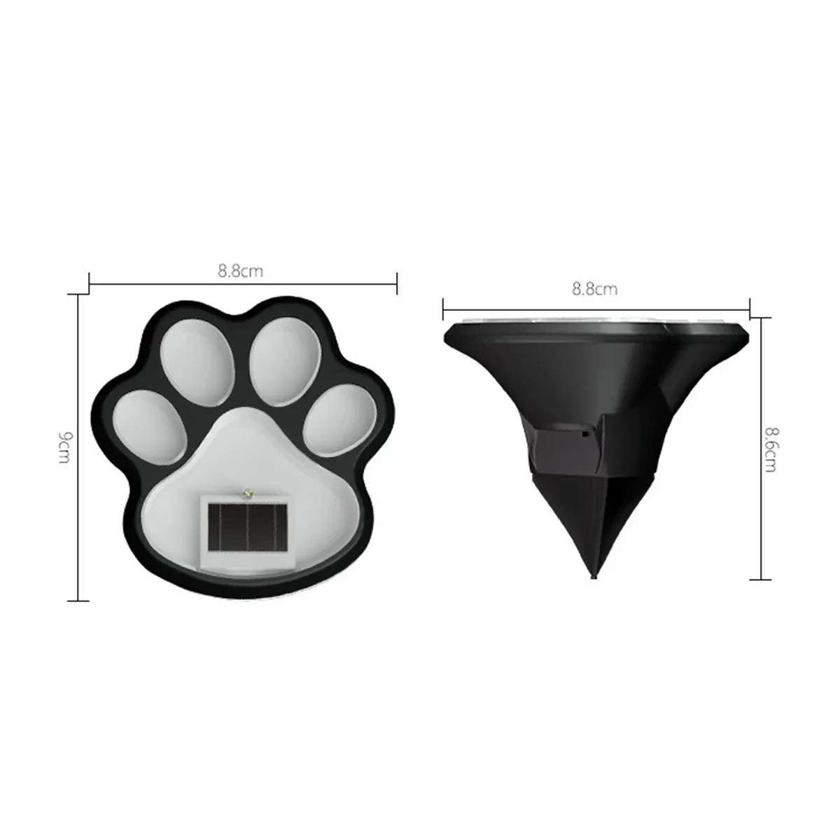 Solar Lawn Light Dog Paw Footprints Stairs Light Outdoor Waterproof Balcony Garden Fence Landscape Decoration Solar Powered Lamp solar lights solar decoration light solar spot light