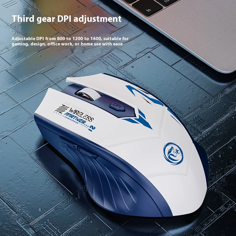 6 Buttons 2.4G Wireless Mouse Bluetooth 5.4 Mouse Dual-Mode Rechargeable Mice 1600 DPI Office Mouse Gaming Mouse For PC Laptop