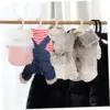 10-40 Pack Plastic Mini Pet Hangers Dog Clothing Hanging Racks Doll Outfit Hanger Puppy Accessories Coat Costume Hangers 5