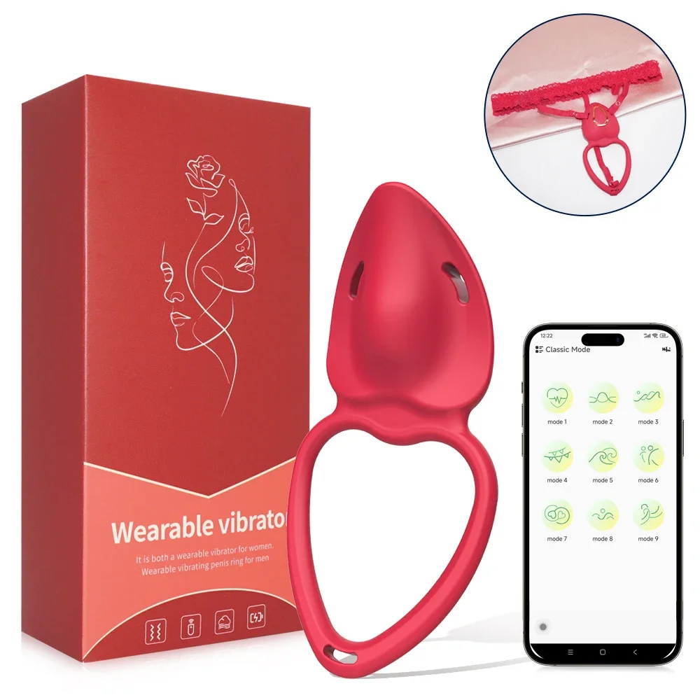 Wearable Panty Strap Vibrator Remote Controlled 10 Modes Clitoris Stimulator Adult Sex Toys & Games for Women Couples Play