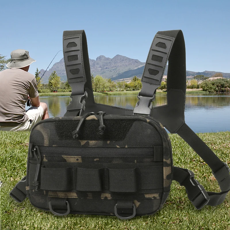 Sac poitrine pêche tactique étanche : randonnée, vélo, camping et activités outdoor
