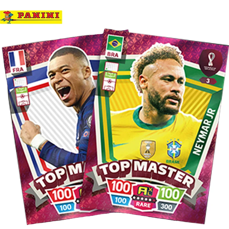 Panini – boîte de cartes Star de Football, boîte de cartes pour Fan de la  coupe du monde au Qatar, Collection d'étoiles, Messi Ronaldo Neymar,  Collection limitée, 2022 - AliExpress